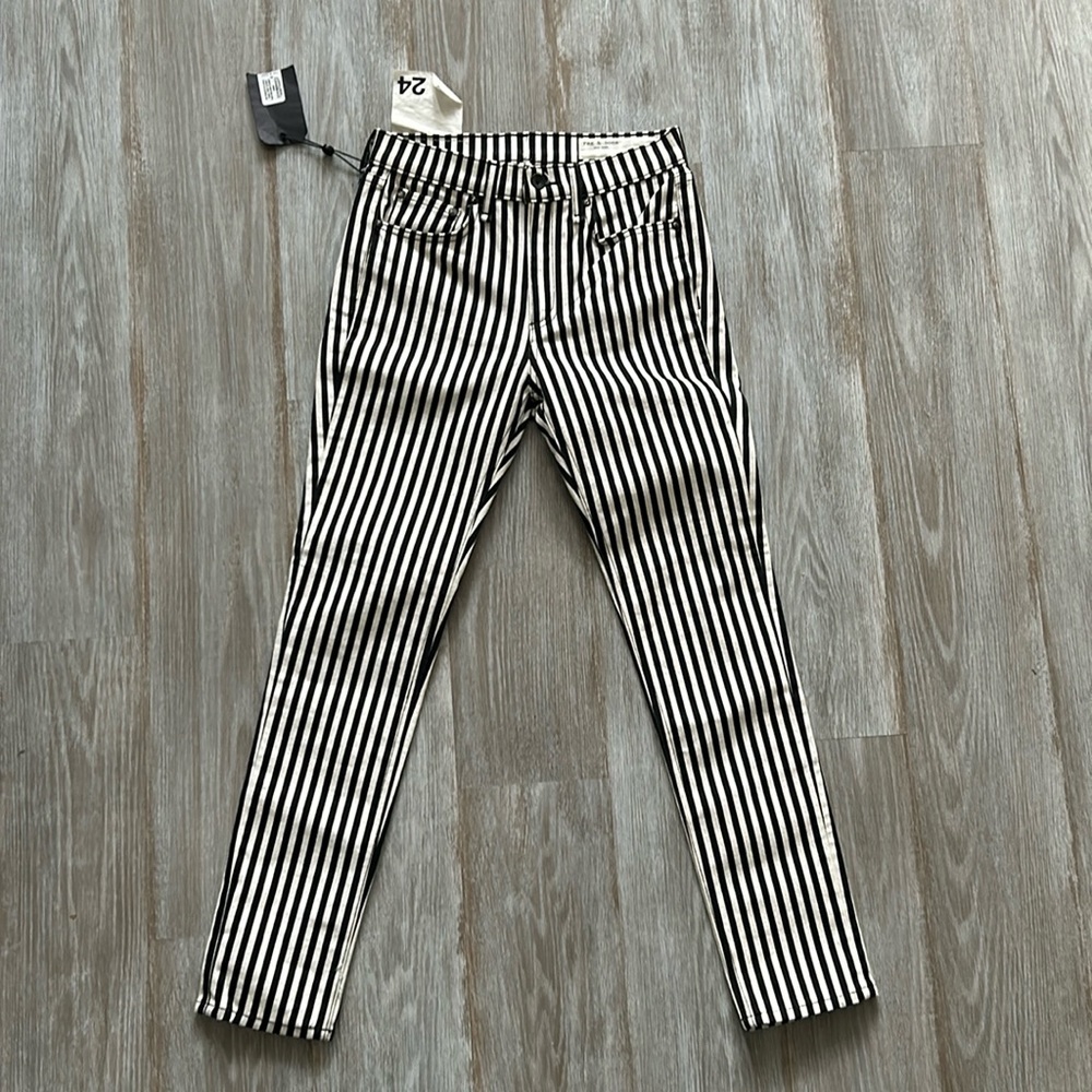 Rag and bone High waisted ankle skinny jeans